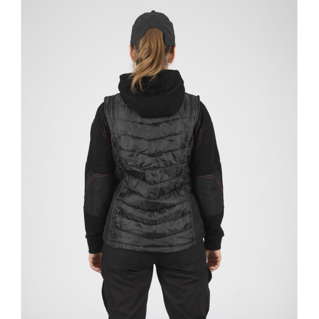 Doudoune de travail sans manches pour femme Constance noir - Nine Worths by North Ways