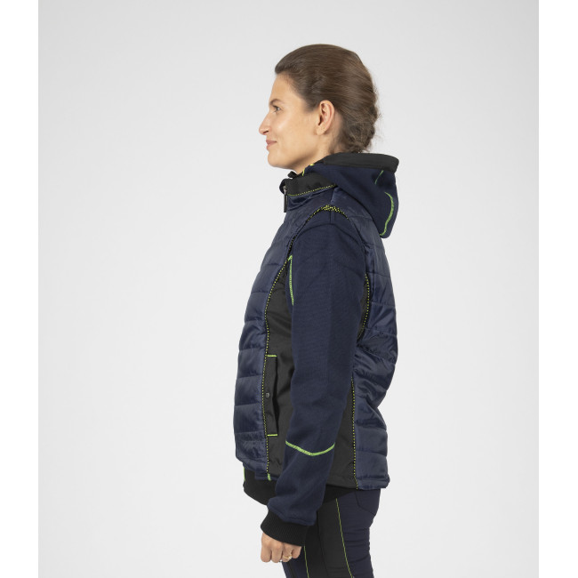 Doudoune de travail sans manches pour femme Constance bleu - Nine Worths by North Ways