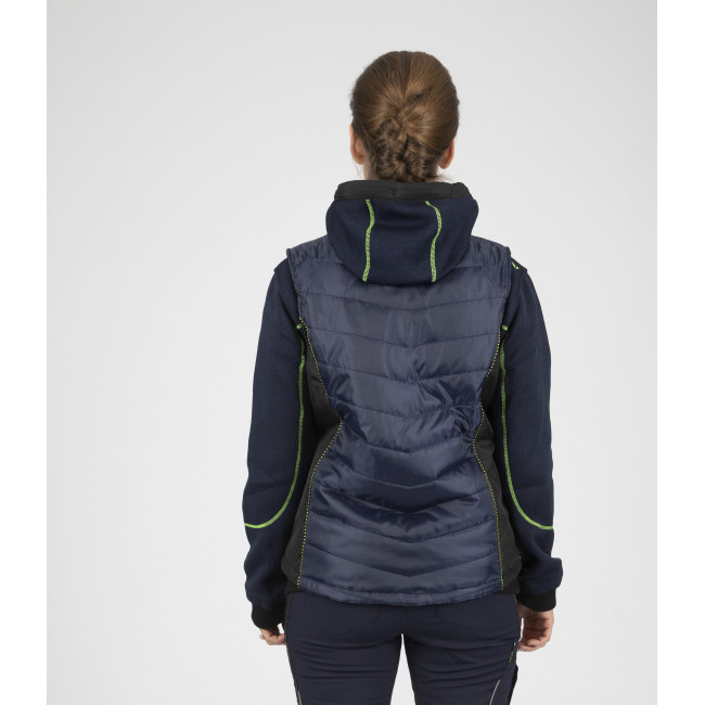 Doudoune de travail sans manches pour femme Constance bleu - North Ways