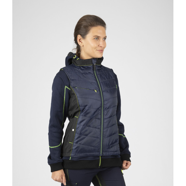 Mouwloze werkdonsjack voor dames Constance blauw - Nine Worths by North Ways