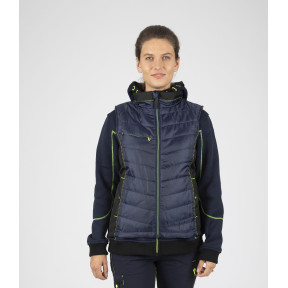 Ärmellose Damen-Arbeitssteppjacke Constance blau - Nine Worths by North Ways