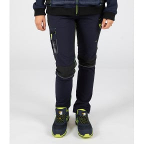 Lage veiligheidsschoenen Shelly S3 SRC marineblauw/fluorgeel - Nine Worths by North Ways