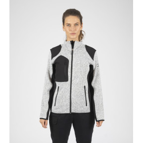 DAMEN-ARBEITSJACKE LOUISE HELLGRAU MELIERT - Nine Worths by North Ways