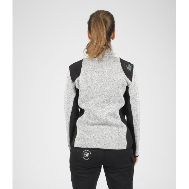 WERKJAS DAMES LOUISE LICHTGRIJS GEMÊLEERD - Nine Worths by North Ways