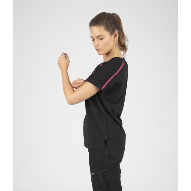 T-shirt korte mouwen Mia zwart/fuchsia - Nine Worths by North Ways