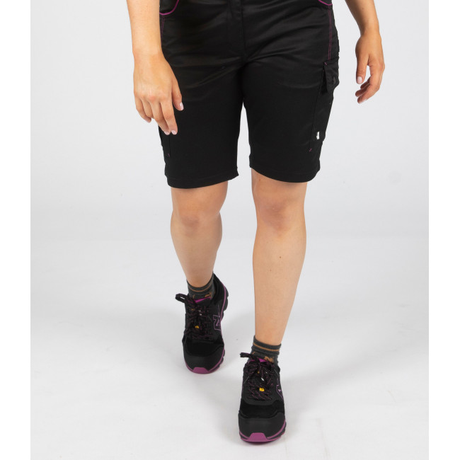 Lage veiligheidsschoenen Shelly S3 SRC zwart/fuchsia - Nine Worths by North Ways