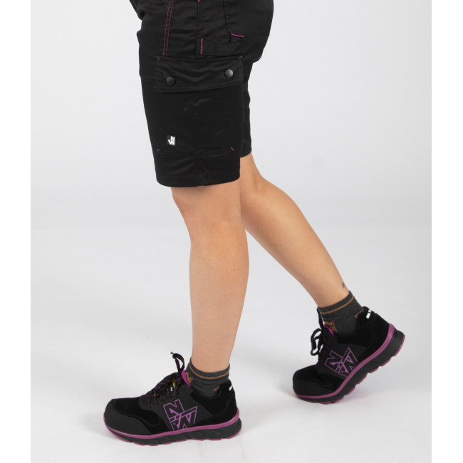 Chaussures de sécurité basses Shelly S3 SRC noir/fushia - Nine Worths by North Ways