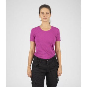 T-SHIRT MANCHES COURTES DE TRAVAIL ROMANE FUSHIA - Nine Worths by North Ways