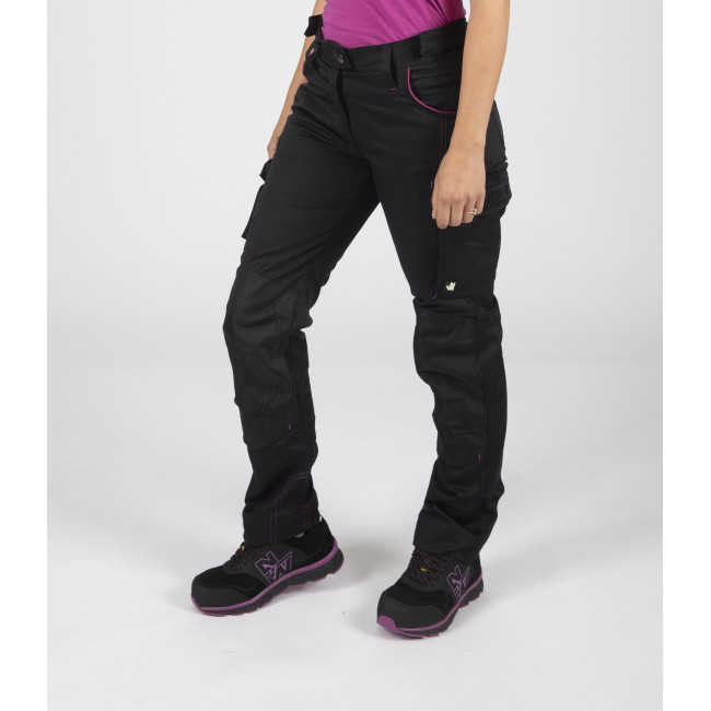 Damen-Arbeitshose mit vielen Taschen Eden schwarz - North Ways