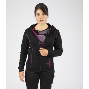 Gilet de travail femme ZANA noir fushia - Nine Worths by North Ways