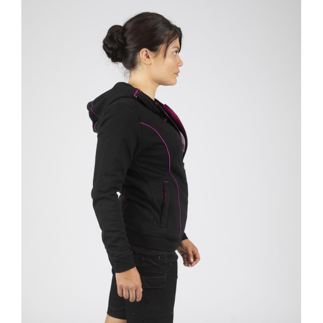 Gilet de travail femme ZANA noir fushia - Nine Worths by North Ways