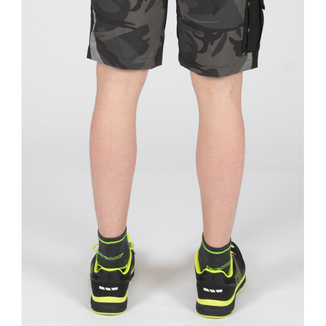 Veiligheidsschoenen Justin S1P SRC zwart/fluor geel - Nine Worths by North Ways