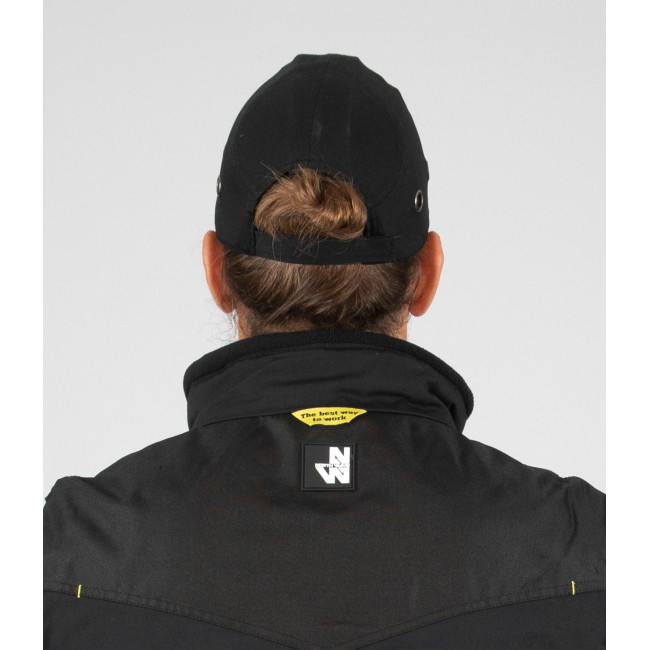 Anstoßsichere Arbeitskappe Drop schwarz - Nine Worths by North Ways