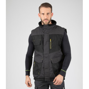 GILET SANS MANCHE ALI GRIS ET NOIR - Nine Worths by North Ways