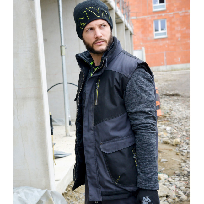 GILET SANS MANCHE ALI GRIS ET NOIR - Nine Worths by North Ways