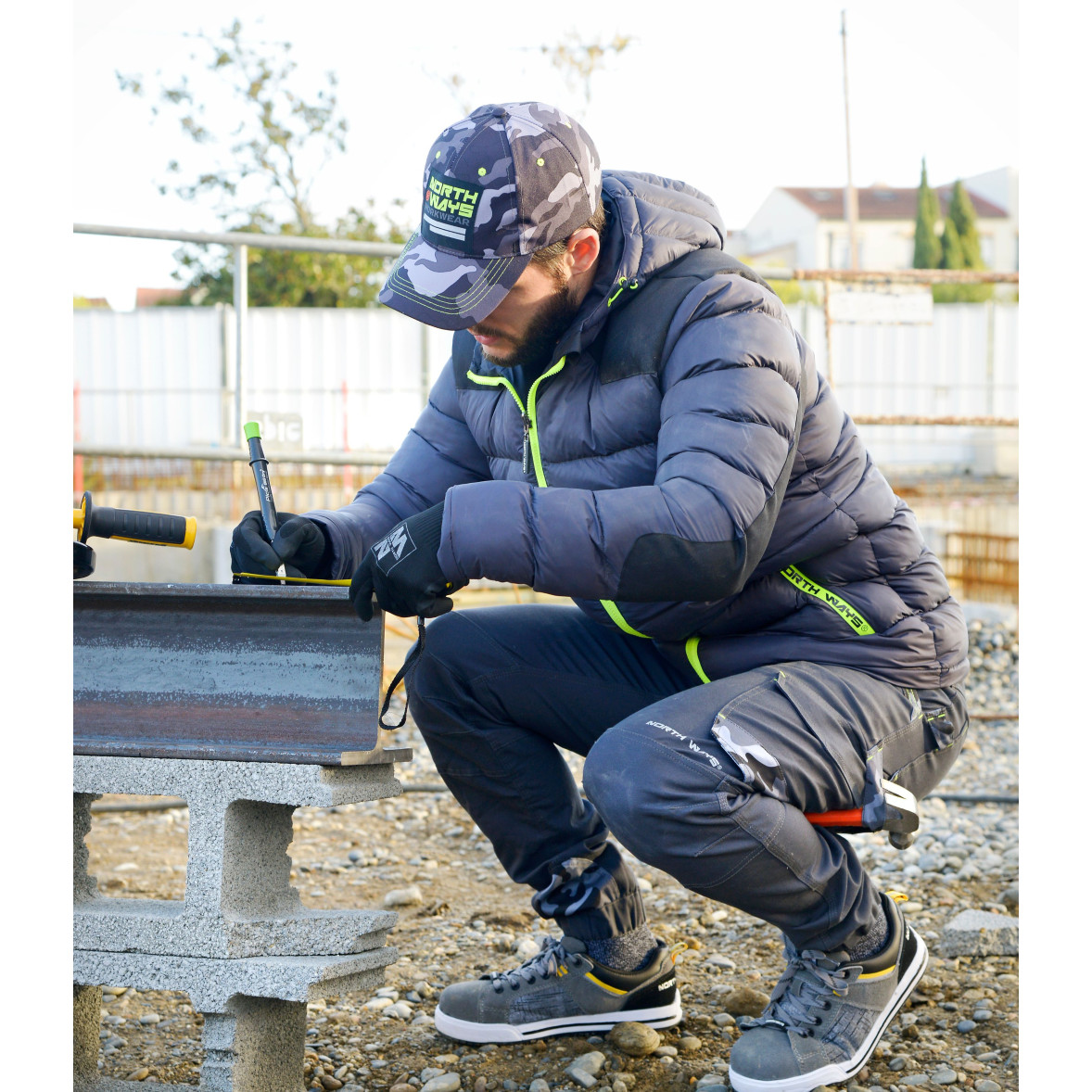 Osbauer Heren Workwear Werkbroek Cargo Multi-Pocket – Render Pro - 46W - Normale Beenlengte