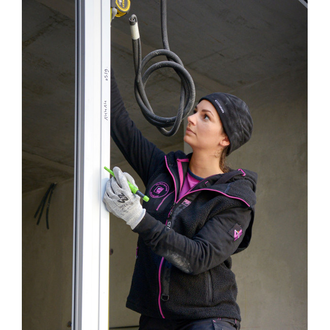 Werkvest voor dames Uma zwart/fuchsia - Nine Worths by North Ways
