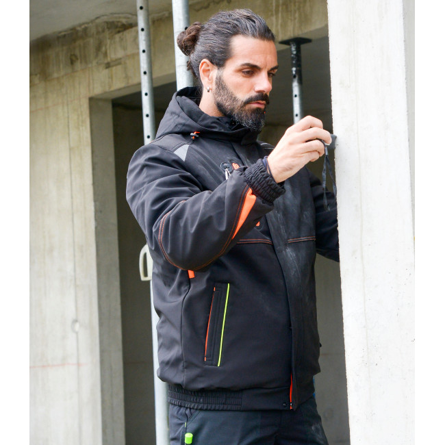 VESTE DE TRAVAIL MATELASSEE MORANE NOIR - Nine Worths by North Ways