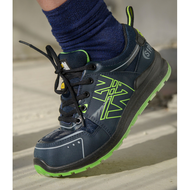 Chaussures de sécurité Perec S1P SRC marine/jaune fluo - Nine Worths by North Ways