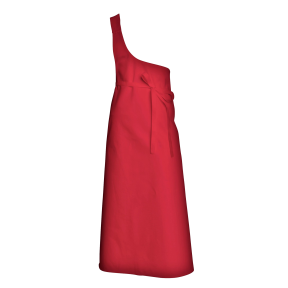 Tablier Boucher en polyester et coton rouge - SNV