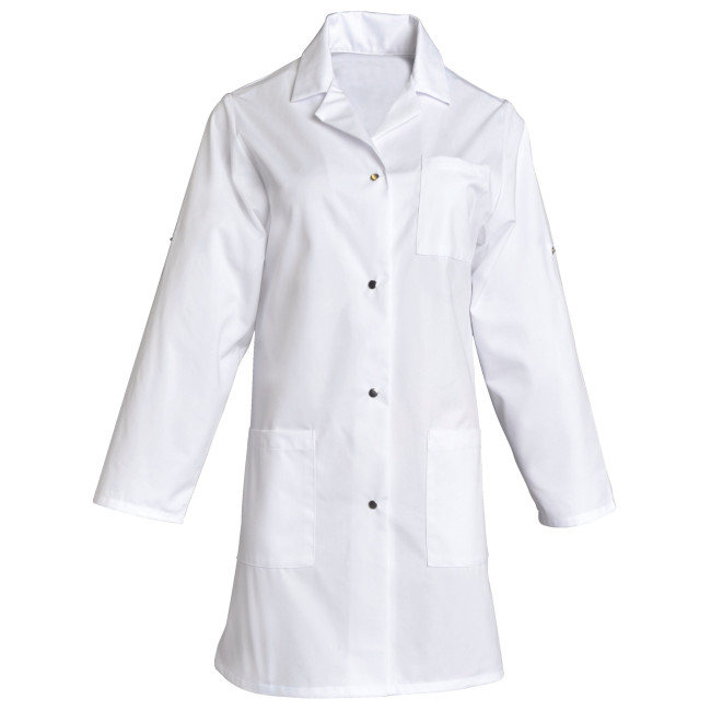 Blouse de travail femme en coton Britney MR blanc - SNV