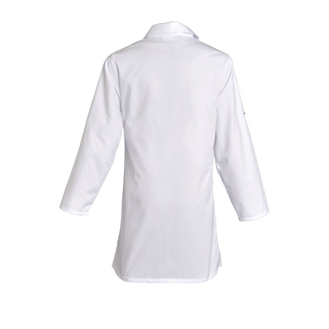 Dames werkblouse in katoen Britney MR wit - SNV