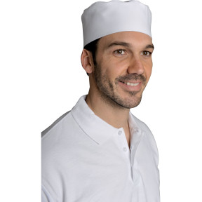 Lot de 5 calots de cuisine réglables en coton blanc - SNV