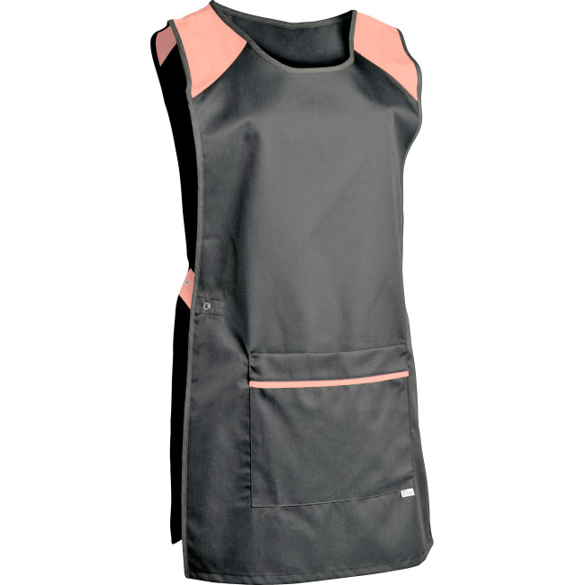 Dames chasuble Eloise grijs en abrikoos - SNV