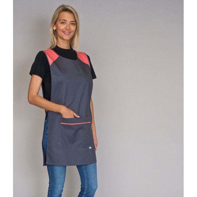 Chasuble femme Eloise gris et abricot - SNV