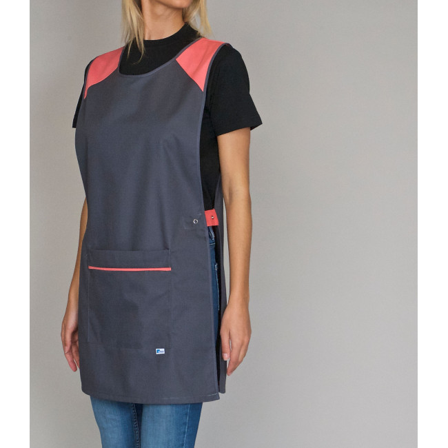 Chasuble femme Eloise gris et abricot - SNV