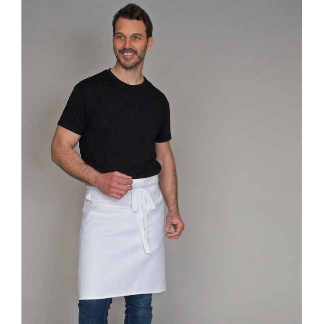 Zestaw 5 fartuchów Demi Chef Białe 100% bawełna - SNV