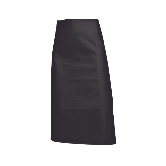 Lot de 5 tabliers Demi Chef 85 cm 100% coton Noir - SNV