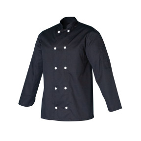 Schwarze Kochjacke FABRICE Langarm - SNV