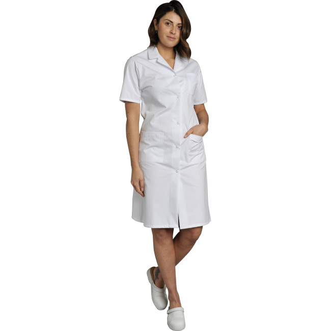 Blouse manches courtes coton Madona Blanc - SNV