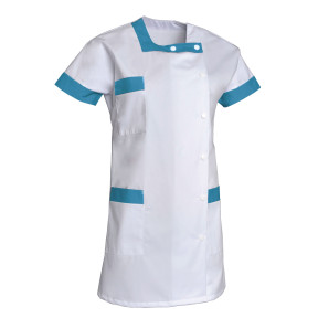 Tunique médicale Femme polycoton BERNY Blanc/Atoll - SNV