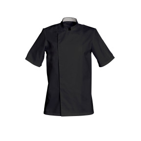 Veste de cuisine Noire manches courtes COOKIE - SNV