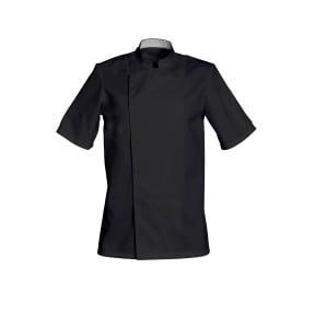 Veste de cuisine Noire manches courtes COOKIE - SNV