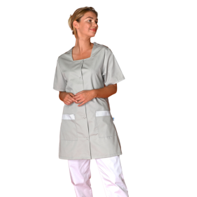 donna 3/4 mc pc gris clair - snv