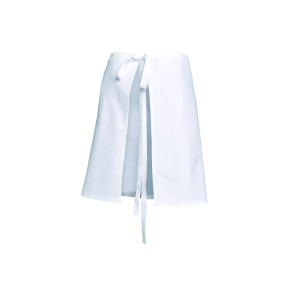 Lot de 5 tabliers Demi Chef 85 cm 100% coton Blanc - SNV