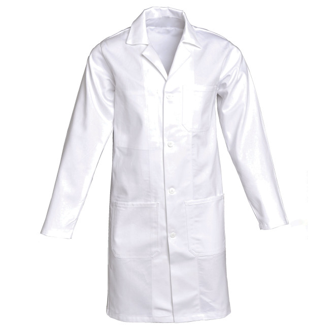 Blouse homme manches longues coton Antony Blanc - SNV