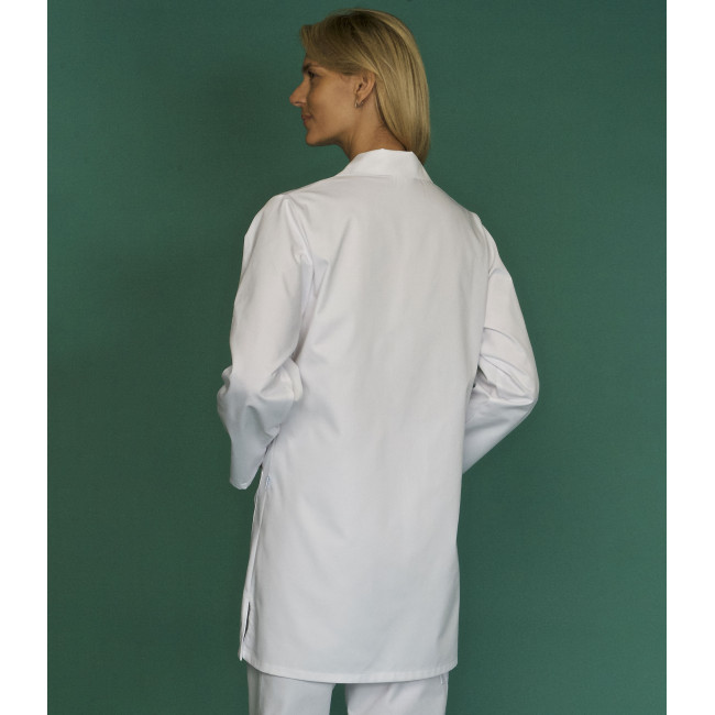 Blouse de travail femme en coton Britney MR blanc - SNV