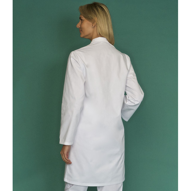 Blouse lange mouwen katoen Madona Wit - SNV