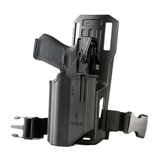Kabura na glock 19, 19X, 17, 45 z akcesoriami do noszenia na pasku Fobus - Patrol Equipements