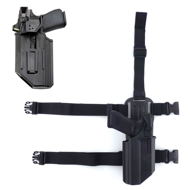 Holster für Glock 19, 19X, 17, 45 mit Oberschenkeltragevorrichtung Fobus - Patrol Equipements