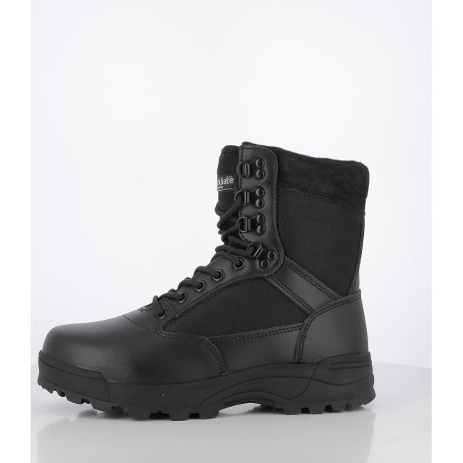 Taktische Stiefel mit Reißverschluss schwarz - Brandit