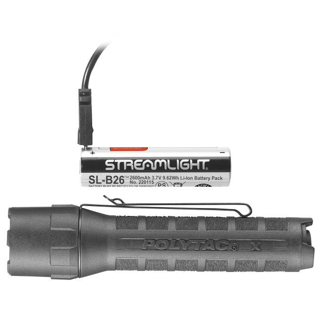Lamp polytac X in doos met batterijen - Streamlight