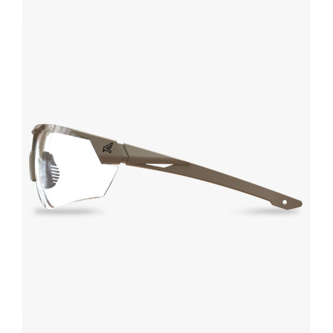 Lunettes balistiques Phantom Rescue avec monture sable et verres incolores - Edge Tactical