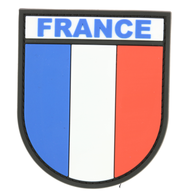 Écusson PVC France Tricolore monté sur velcro - DMB Products