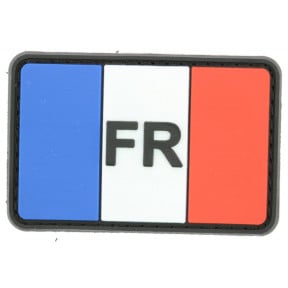 PVC-Abzeichen Frankreich Trikolore 5.5x3.5cm Klettverschluss - DMB Products