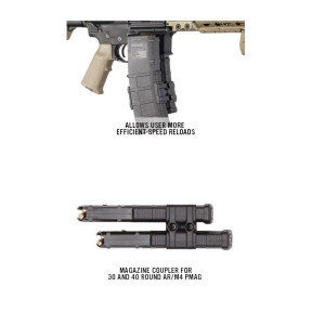 Magazinkoppler für 2 AR15/M4 Magazine MagLink (kompatibel mit PMAG Gen M2 MOE, Gen M3) - Magpul